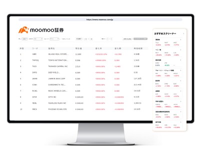 moomoo証券、ウェブ版株式スクリーニング機能を大幅アップデート