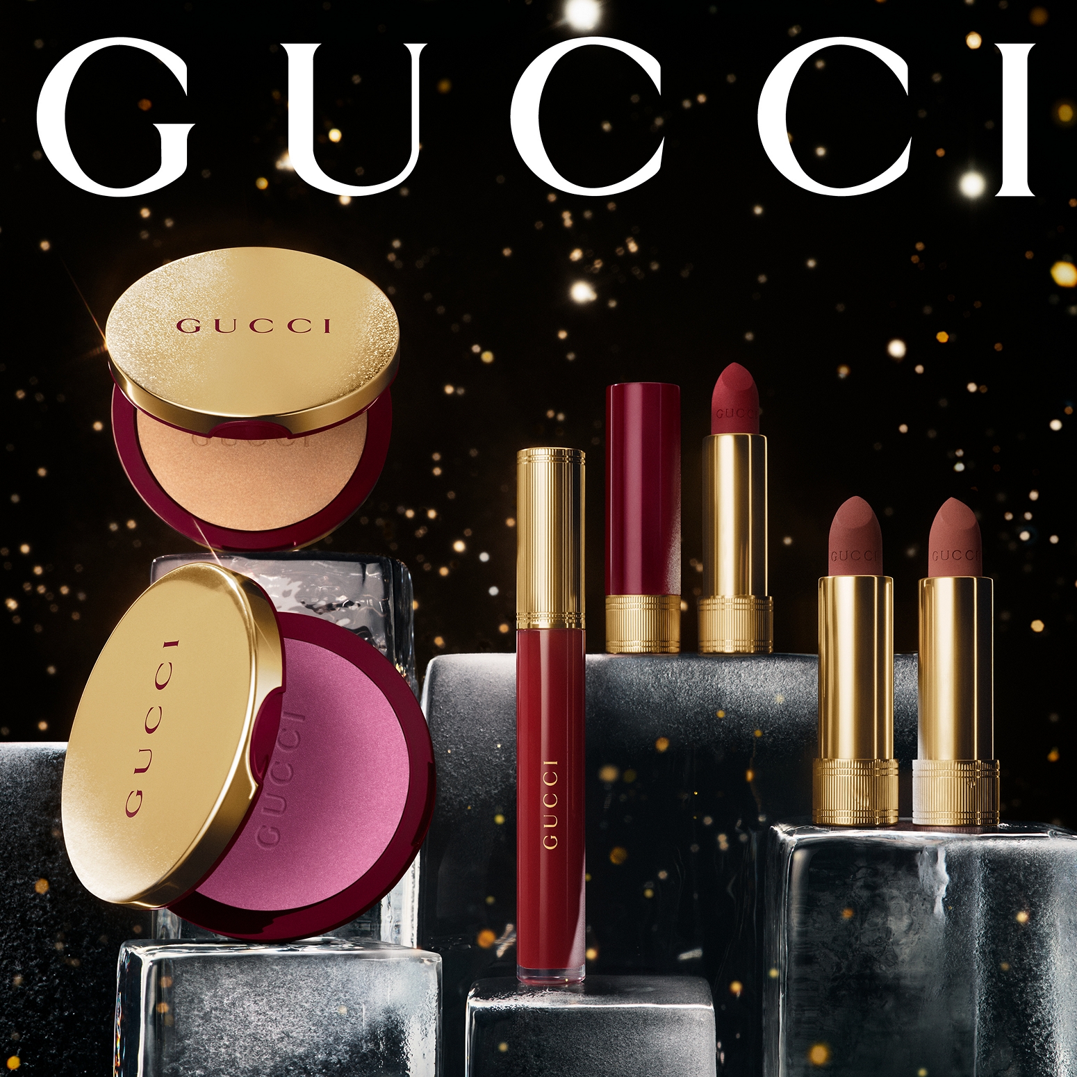 夜空に輝く星をまとってグッチ ビューティが贈る、ホリデーの魔法