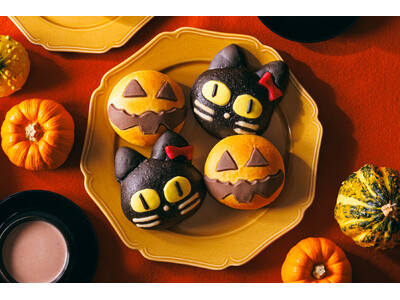 【木村屋總本店】＜新商品＞10月1日から、ハロウィンにぴったりな「ジャック・オ・ランタン＆黒ねこ」のパンを発売！