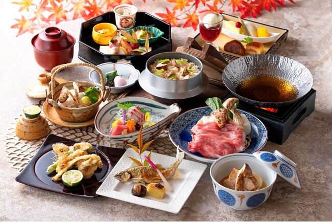 【岐阜グランドホテル】 日本料理「吉祥」 季節の味覚　４種の松茸会席を好評販売中！