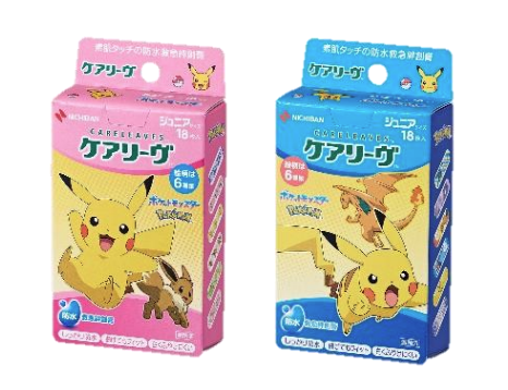 かわいい＆かっこいいポケモンたちがケアリーヴTMに仲間入り！「ケアリーヴ(TM)キャラクター ポケモン」新発売