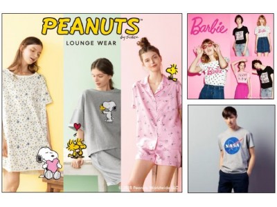 「PEANUTS」「Barbie」「NASA」の商品を同時発売