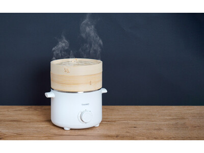 竹を使ったせいろで本格蒸し料理が、コンロを使わず手軽に楽しめる『卓上鍋としても使える電気せいろ蒸し器』を発売