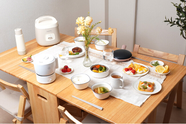 サンコーの新ブランド「ThankPan(サンクパン)」より第二弾 冬の食卓が楽しくなる『簡単操作炊飯器「ノラノラ」』『楽々収納電気鍋「コロン」』『お手軽クレープメーカー「ラ・クレープ」』を同時に新発売
