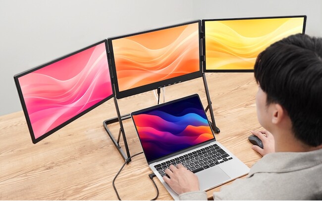 ケーブル1本で一気に4画面。ノートPCが最強のワークステーションに『映像出力がないUSBでも4画面にできる拡張モニター』を発売