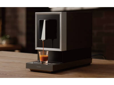 ボタンひとつで本格濃厚クレマを実現。幅18.5cmの超スリムボディ『全自動エスプレッソメーカー「CREMONNA（クレモナ）」』を発売