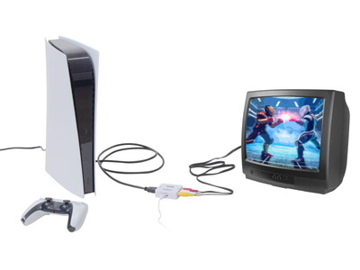 最新ゲーム機やスマホ映像をブラウン管テレビや車載モニターでアナログ