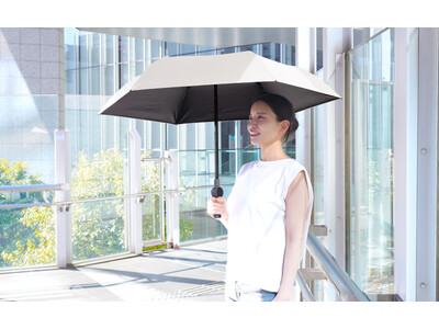 日陰と涼風をこれ一本で。お客様の声を受け前モデル比で風速20%UP『ファンが入った涼しい日傘「ファンブレラPOLE PLUS」』を発売