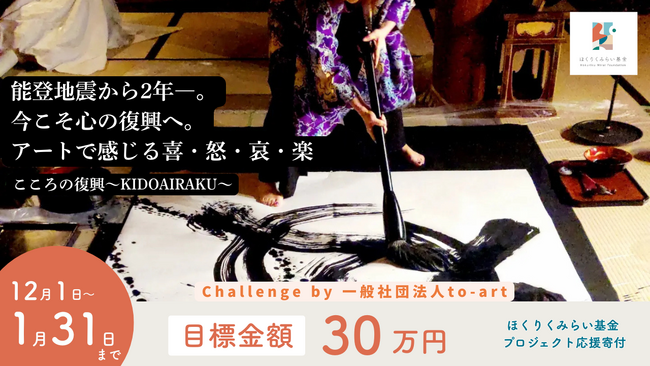 ほくりくみらい基金、「プロジェクト応援寄付」第2期採択団体を決定。能登の復興と心のケアを目指す2つのプロジェクトが12月1日より寄付募集を開始