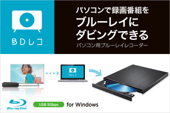 HDDに録りためたテレビ番組をダビング！パソコン用ブルーレイレコーダー『BDレコ』を発表