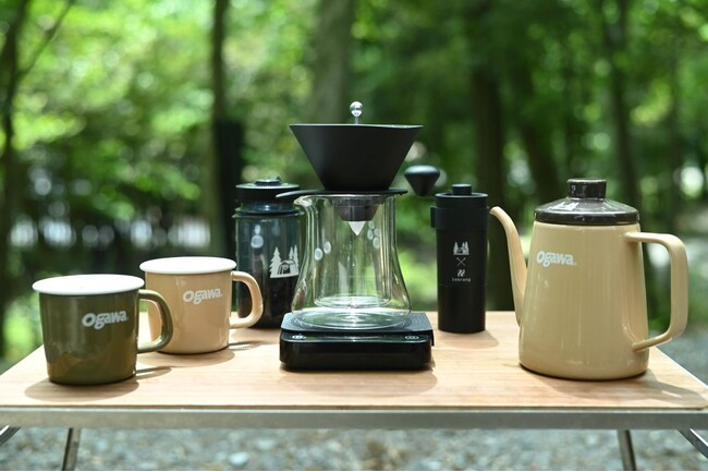ogawa×Zebrang コラボコーヒーギアが登場 ogawa（キャンパルジャパン株式会社）から、本格アウトドアコーヒーギアが5月29日に発売