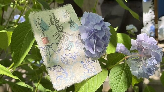 「雨の日こそ、美しい。」福島八幡宮、“ふわふわ和紙”の梅雨限定御朱印を頒布