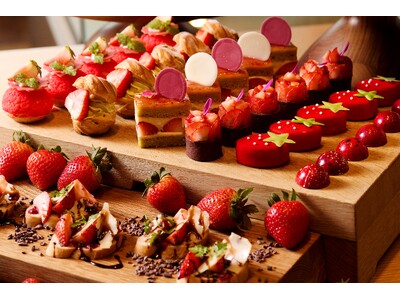 【JWマリオット・ホテル奈良】奈良のブランド苺「古都華」を贅沢に使用　圧巻のストロベリーブッフェ　2026年1月10日より開催