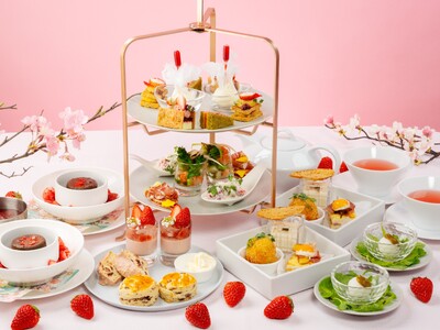 【コートヤード・バイ・マリオット福井】春苺と旬の食材が奏でる、季節を味わうアフタヌーンティー　苺のアフタ...