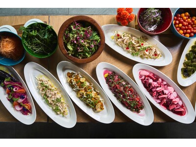 【チャプター京都 トリビュートポートフォリオホテル】レストランCHAPTER THE GRILLのランチに、上賀茂有機野菜を主役にした多彩な野菜料理をお楽しみいただける『ベジタブルビュッフェ』が登場