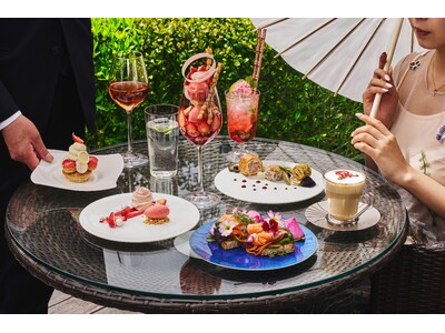 【セント レジス ホテル 大阪】ロゼワインのフリーフローとともに愉しむ多彩な味わい「セントレジス・スプリングガーデン」