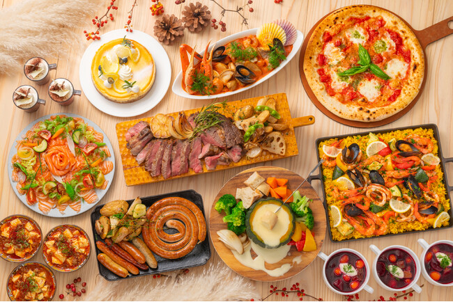 【シェラトングランドホテル広島】世界の料理が大集合！ブリッジステーキやチーズフォンデュが並ぶ10月限定「アラウンド ザ ワールド」を開催