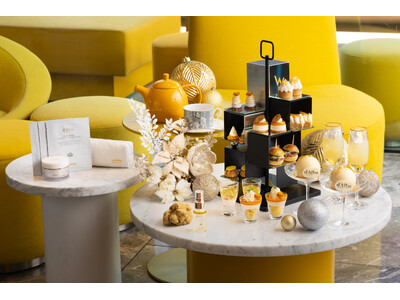 【W大阪】ビューティーブランド「d'Alba」との初のコラボレーションアフタヌーンティー「The Golden Glow Afternoon Tea」を期間限定で開催