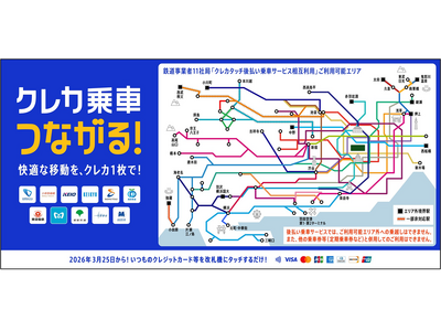 2026�N3��25���i���j����A�֓��̓S�����Ǝ�11�Ћǂ̘H����ΏۂƂ����A�N���W�b�g�J�[�h���̃^�b�`���ςɂ��㕥����ԃT�[�r�X�̑��ݗ��p���J�n���܂�