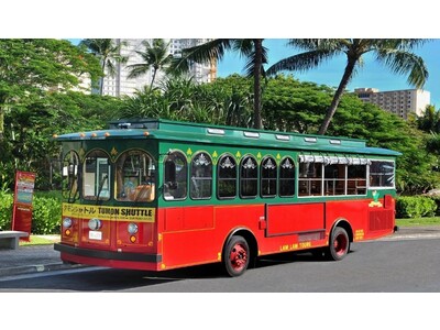 JCB、グアムで赤いシャトルバス乗車賃無料キャンペーンを開始