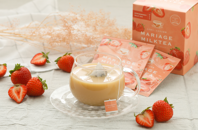 MARIAGE MILKTEA】＜数量限定＞ あまおう苺ミルクティー ー甘酸っぱく