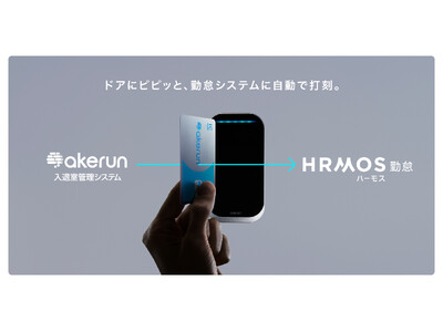 AkerunとHRMOS（ハーモス）勤怠が連携開始、入退室履歴と勤怠打刻の自動連携で労務管理を大幅に効率化