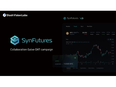 Slash Vision Labsが、Perp DEX「SynFutures」と日本市場におけるパートナーシップを締結！SNSフォローでSynFuturesエアドロップ対象のO_Oポイントを獲得しよう