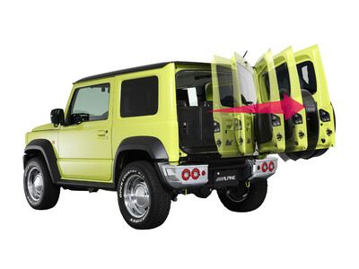 ジムニーの荷物の出し入れをもっと便利に。ジムニー専用電動リアゲートを発表