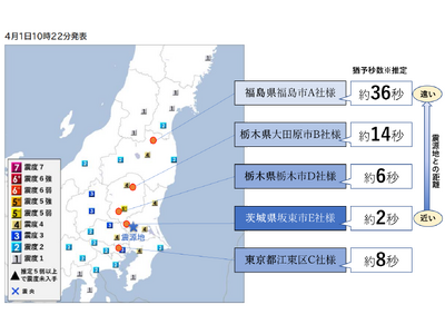��錧�암��k���Ƃ���ő�k�x5��̒n�k(4��1��10�F06������)�ɂ��āA�wProP biz�i�v���b�v�r�Y�j�ً}�n�k����z�M�T�[�r�X�x�̔z�M�󋵂����m�点�������܂��B