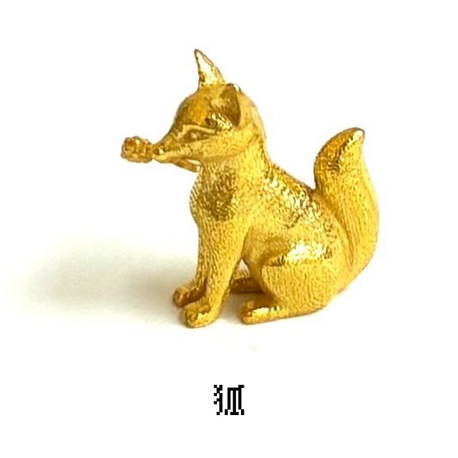 【金価格高騰中】黄金に宿る守り神──純金製『狐（きつね）』モチーフを発表。実りの秋に映える、縁起の輝き