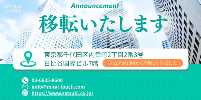 さつき株式会社東京支店　事務所移転とショールーム開設