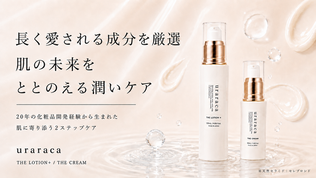 完成度の高かった処方を、3年かけて再設計。uraracaの2STEPスキンケアがMakuakeに登場