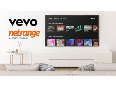 VevoとNetRange、NetRangeのスマートテレビ向けアプリストアでVevo音楽動画サービスの配信に向けて協業
