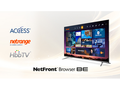 ACCESSとNetRange、HbbTV対応ブラウザとアプリストアが統合されたソリューションを提供開始、スマートテレビにおけるインタラクティブなエンタテイメントの新基準を確立