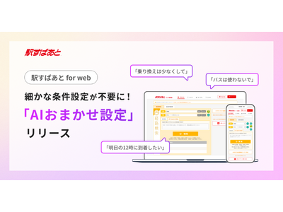 �y�w���ς��� for web�z�ׂ��ȏ����ݒ肪�s�v�ɁIAI�����͂���ړ��̗v�]�����ݎ��uAI���܂����ݒ�v�̒񋟊J�n