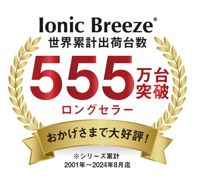 シリーズ累計555万台出荷実績！フィルター交換不要、コスパ抜群の空気清浄機