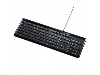 静音タイプの有線・ワイヤレスキーボードを発売。