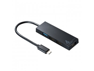 USB Type-Cを持つパソコンで使える、USB 3.1＋USB 2.0ハブを発売。