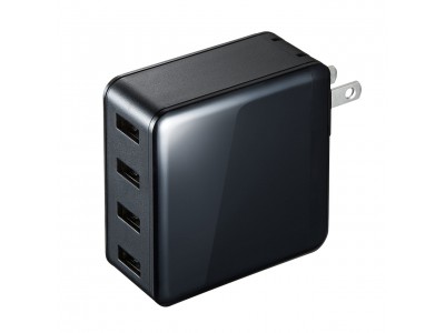 モバイル機器をまとめて充電。4ポート合計最大6Aの高出力USB充電器を発売。