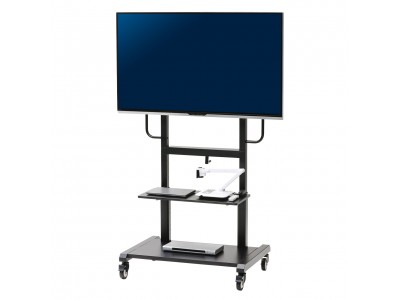 55～65型ディスプレイ・電子黒板に最適な手動上下昇降スタンドを発売。
