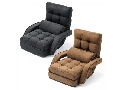 座面を2重、伸ばす、分割の3通りで使えるリクライニング連動肘掛け付き座椅子を9月9日発売