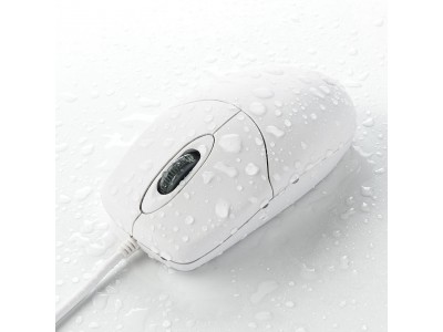 水洗いが可能な抗菌仕様の静音防水マウスを発売。