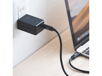 USB Power Delivery規格の45W出力に対応したコンパクトサイズのType-C-AC充電器を11月28日発売