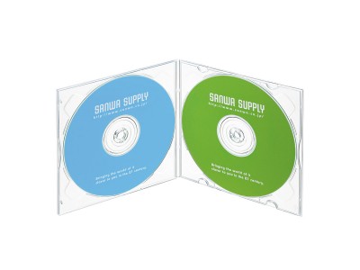薄型で割れにくいソフトタイプの2枚収納ブルーレイ・DVD・CDケースを発売。