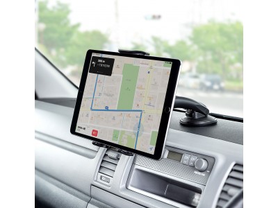 タブレット・スマートフォンをナビのように使える車載用タブレットホルダーを発売。