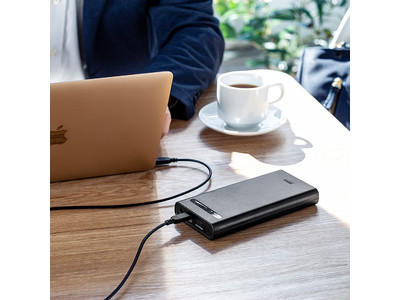 USB PD出力・DC出力の両方に対応したノートPC用モバイルバッテリーを12月10日発売