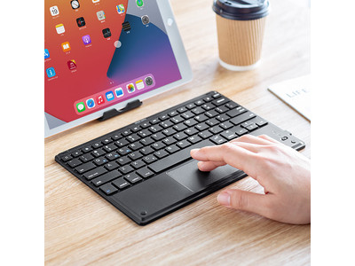 iPadをPCライクに使用できる、タッチパッド付きのBluetoothキーボードを3月3日発売