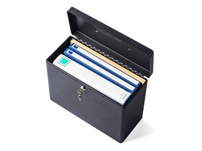 A4サイズの書類の保管に最適な鍵付きセキュリティボックス