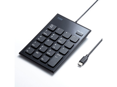 USB Type-C搭載のパソコンやタブレットで使用できるキータッチが静かな静音テンキーを発売