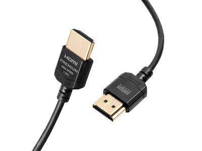 【PremiumHDMI正規認証】取り回しのしやすいスリムタイプの4K出力HDMIケーブルを4月20日発売